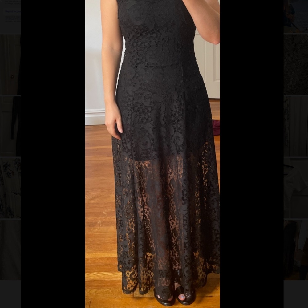 NWT: black lace dress (Small)